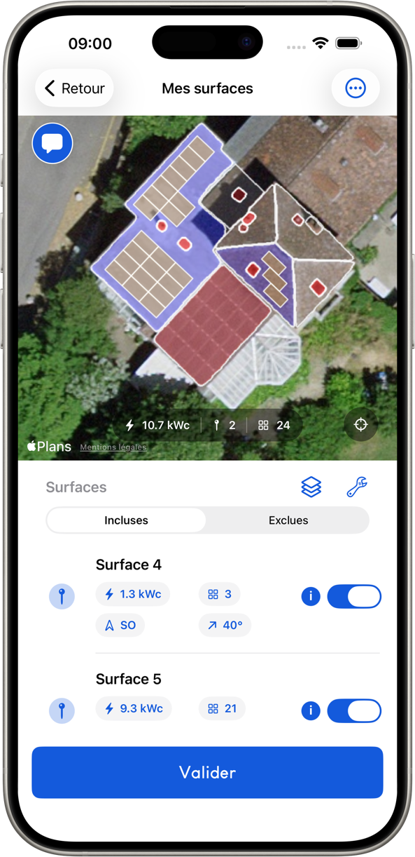 SOLARSPLIT sur iPhone